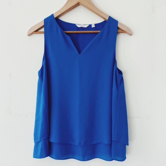Reitmans Tops - NWOT Reitmans Vibrant Blue Sleeveless Casual Blouse